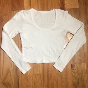 American Apparel Long Sleeve Crop Top